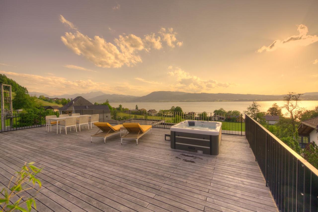 Orange Lounge Attersee Weyregg Exterior photo